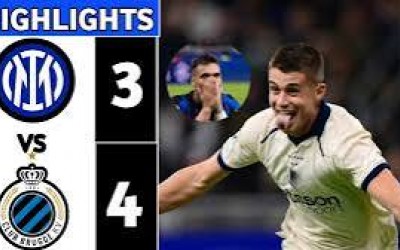 Inter Milan 3–4 Club Bruges Une défaite surprise